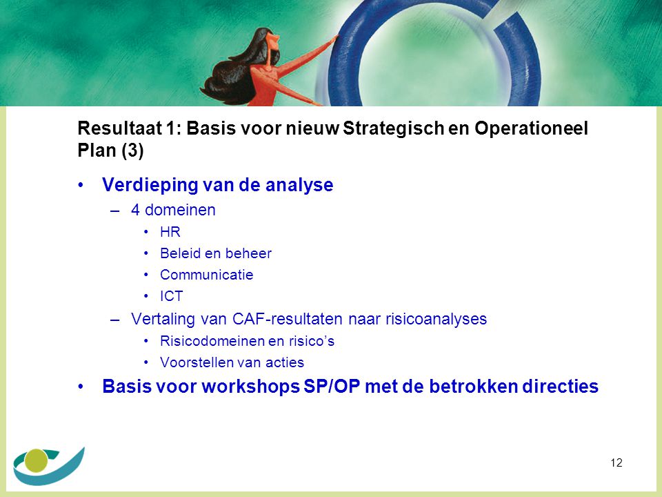 Resultaat 1: Basis voor nieuw Strategisch en Operationeel Plan (3)