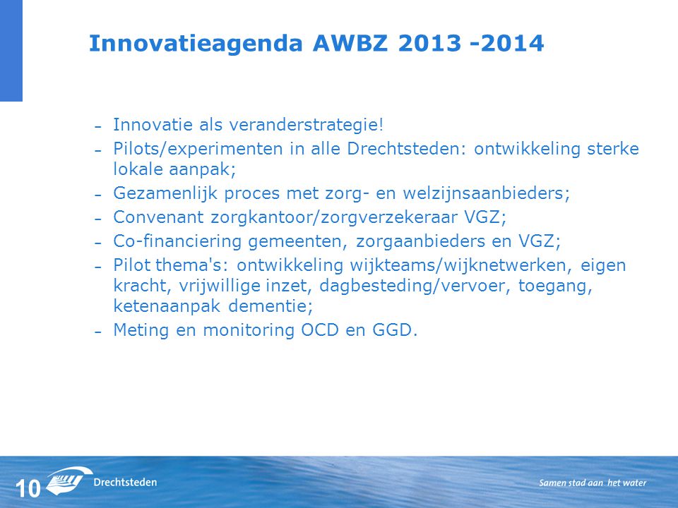 Innovatieagenda AWBZ