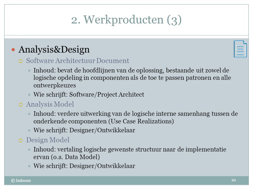 2. Werkproducten (3) Analysis&Design Software Architectuur Document