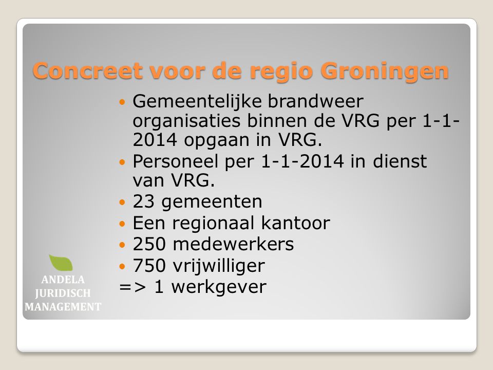 Concreet voor de regio Groningen