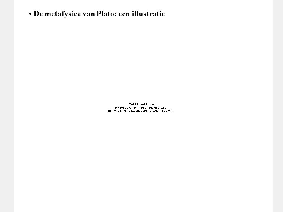 De metafysica van Plato: een illustratie