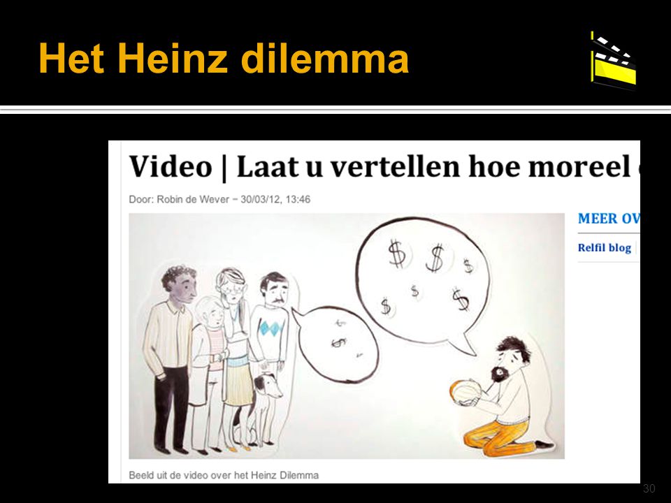 Het Heinz dilemma © drs. Caroline Heijmans | 30