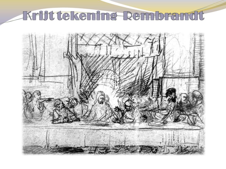 Krijt tekening Rembrandt