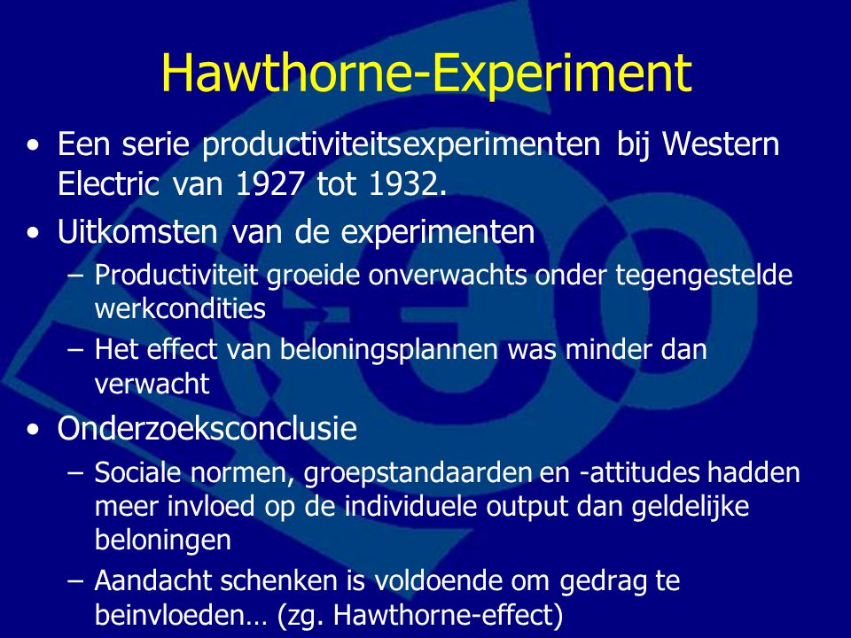 Hawthorne-Experiment