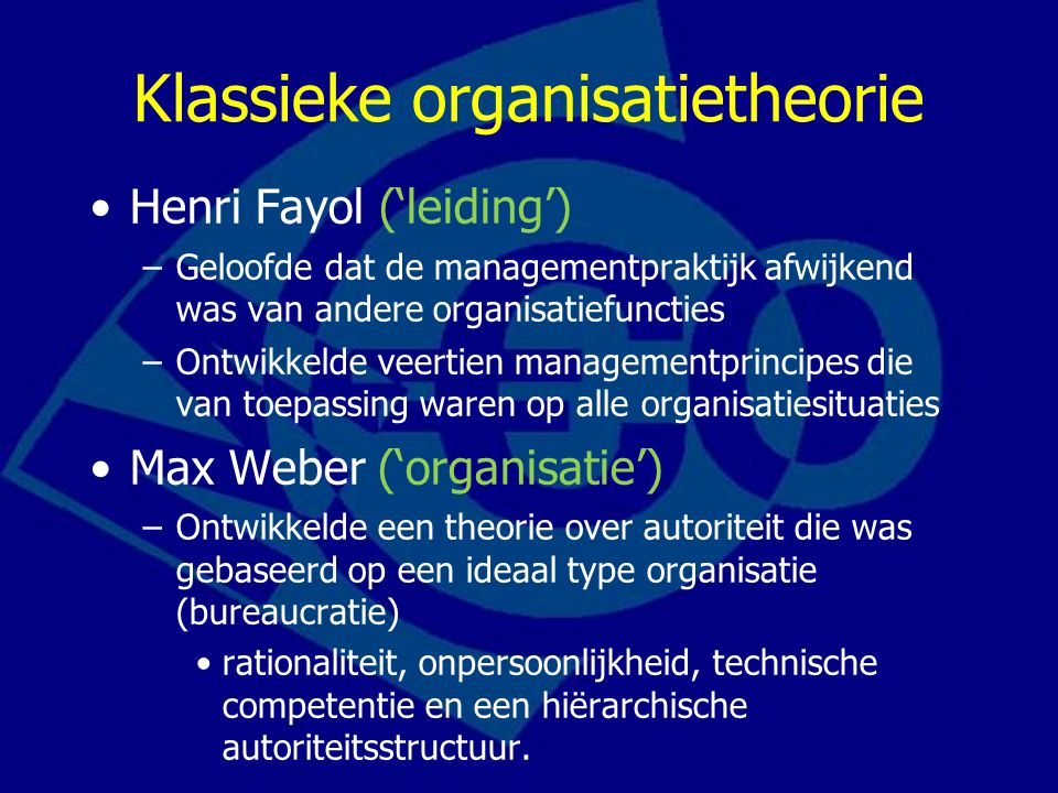 Klassieke organisatietheorie