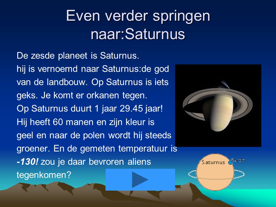Even verder springen naar:Saturnus