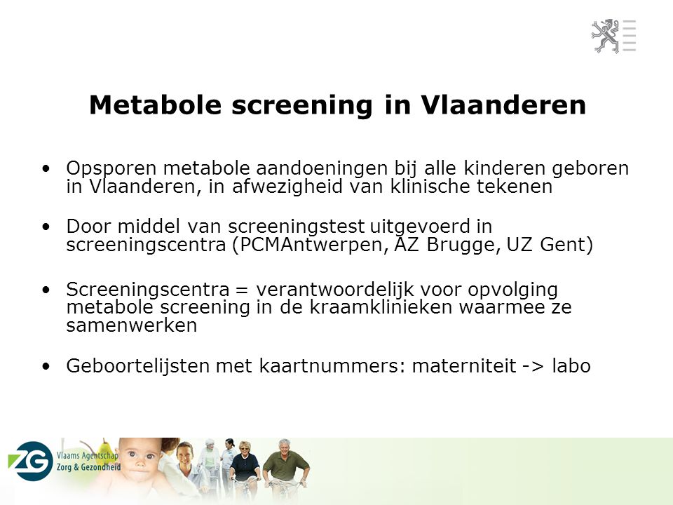 Metabole screening in Vlaanderen