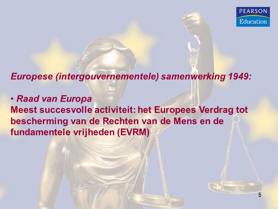 Europese (intergouvernementele) samenwerking 1949: