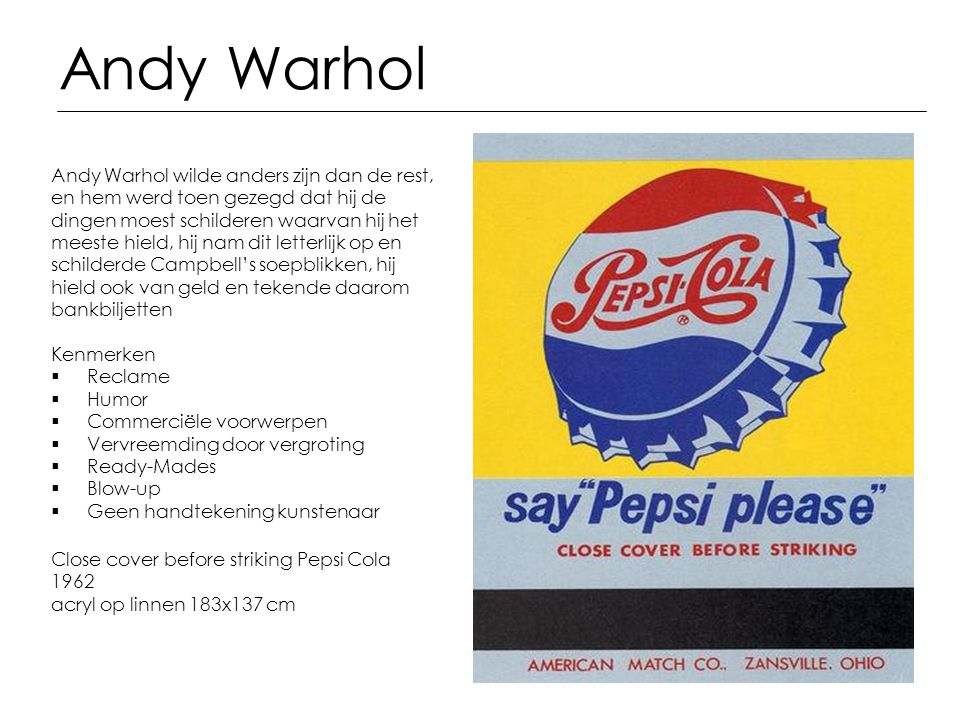 Andy Warhol Andy Warhol wilde anders zijn dan de rest,