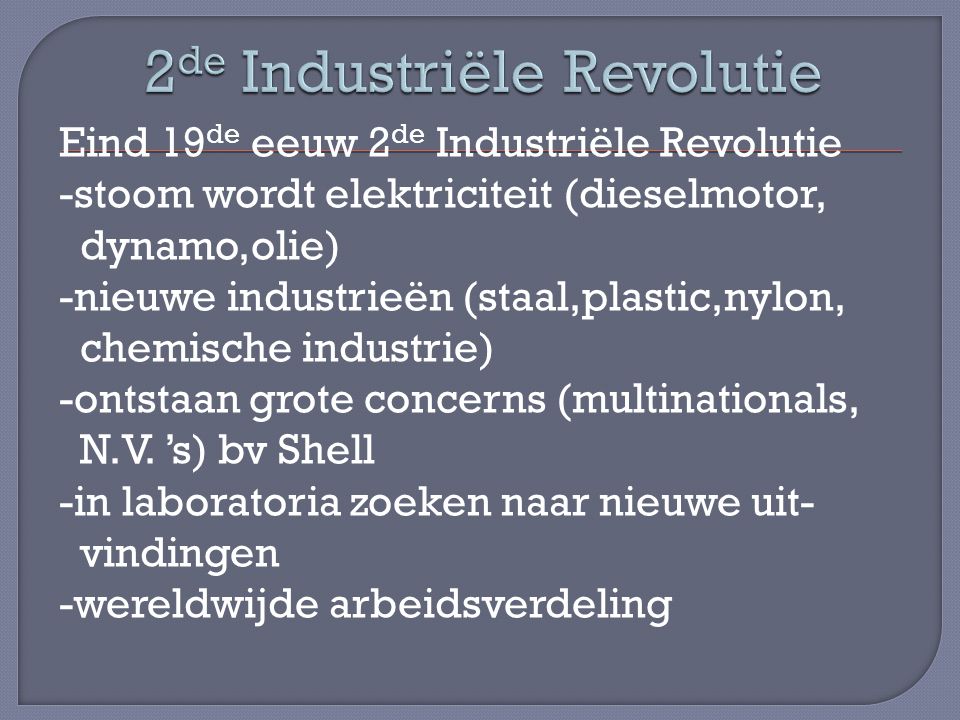 2de Industriële Revolutie