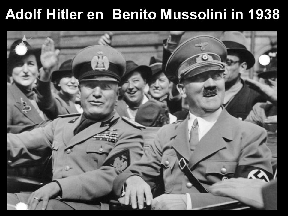 Adolf Hitler en Benito Mussolini in 1938