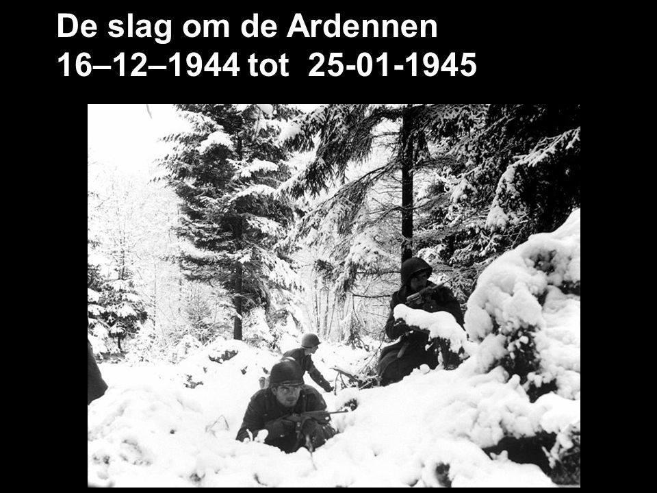 De slag om de Ardennen 16–12–1944 tot