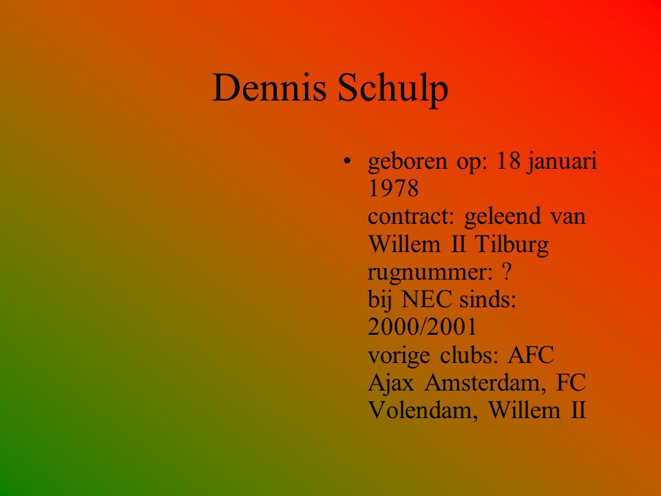 Dennis Schulp