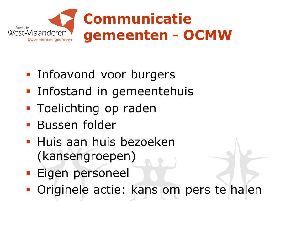 Communicatie gemeenten - OCMW
