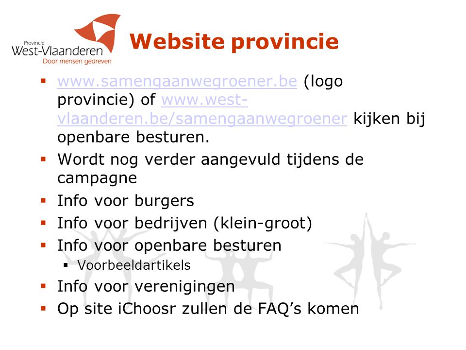 Website provincie   (logo provincie) of   kijken bij openbare besturen.