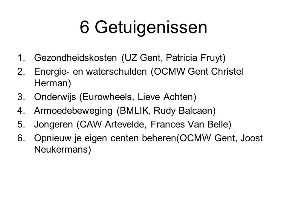 6 Getuigenissen Gezondheidskosten (UZ Gent, Patricia Fruyt)