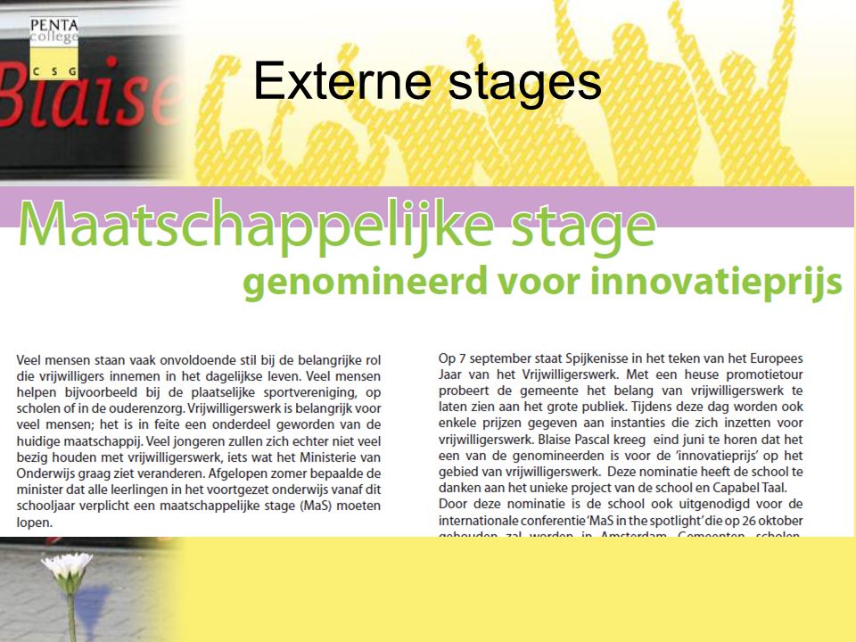 Externe stages