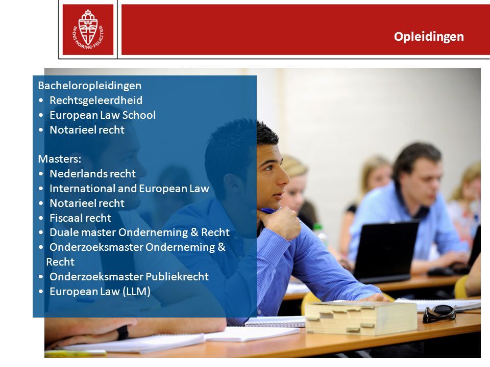 Opleidingen Bacheloropleidingen Rechtsgeleerdheid European Law School