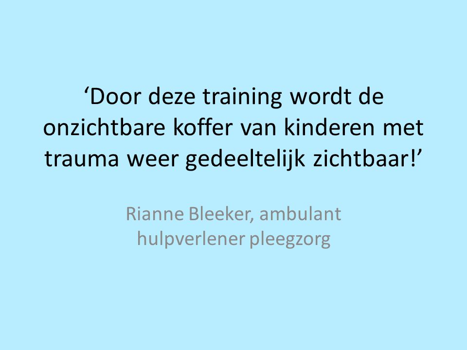 Rianne Bleeker, ambulant hulpverlener pleegzorg