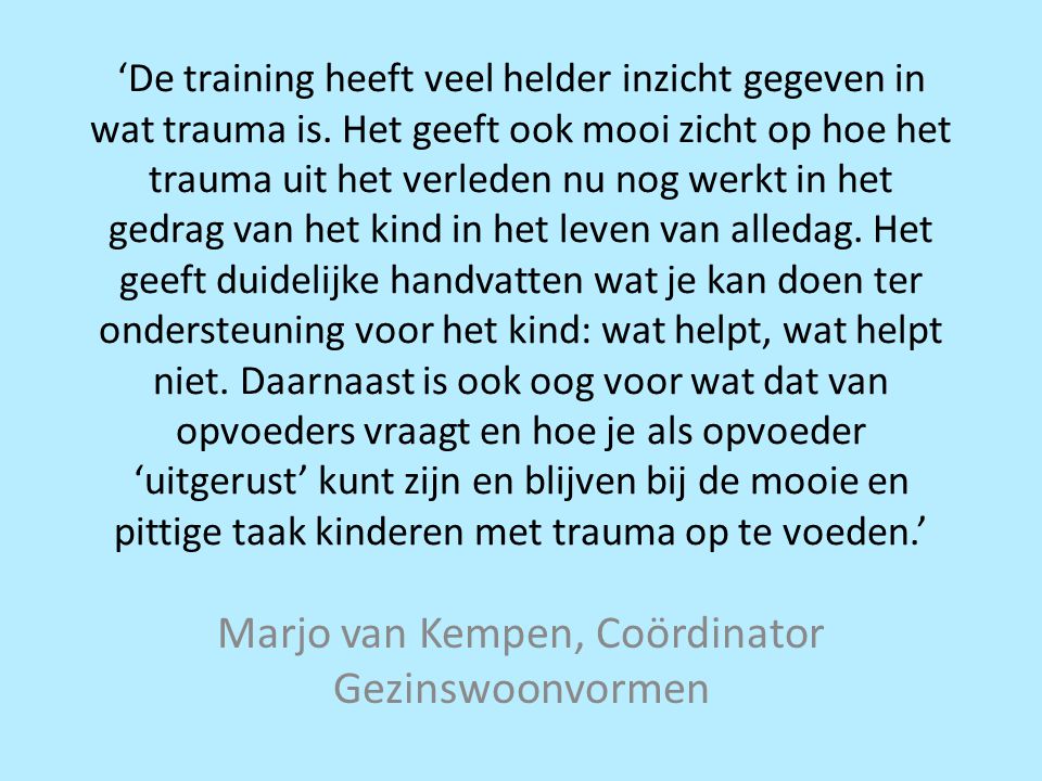 Marjo van Kempen, Coördinator Gezinswoonvormen