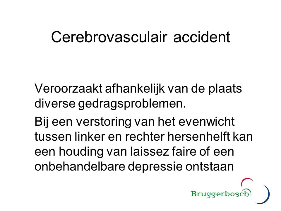 Cerebrovasculair accident