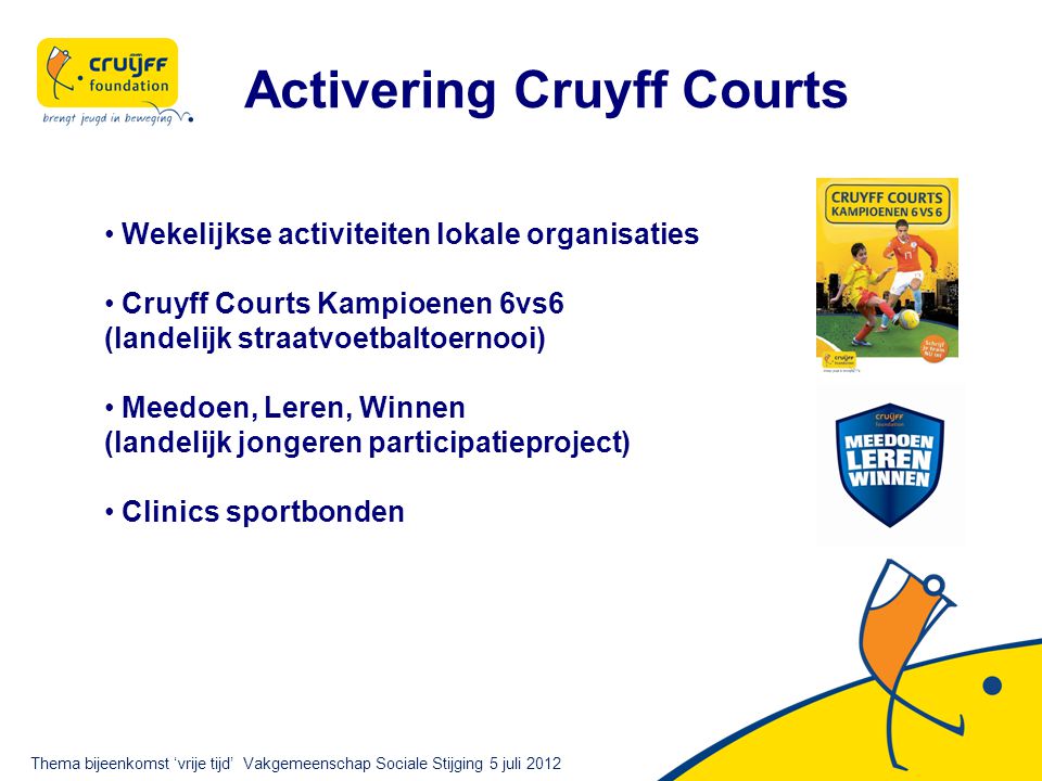 Activering Cruyff Courts