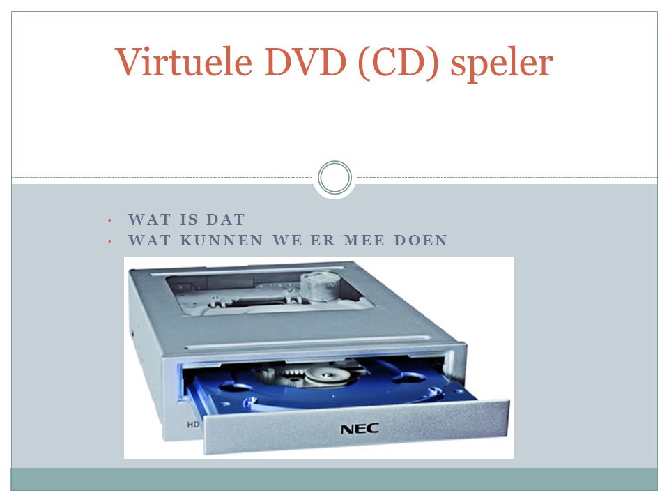 Virtuele DVD (CD) speler