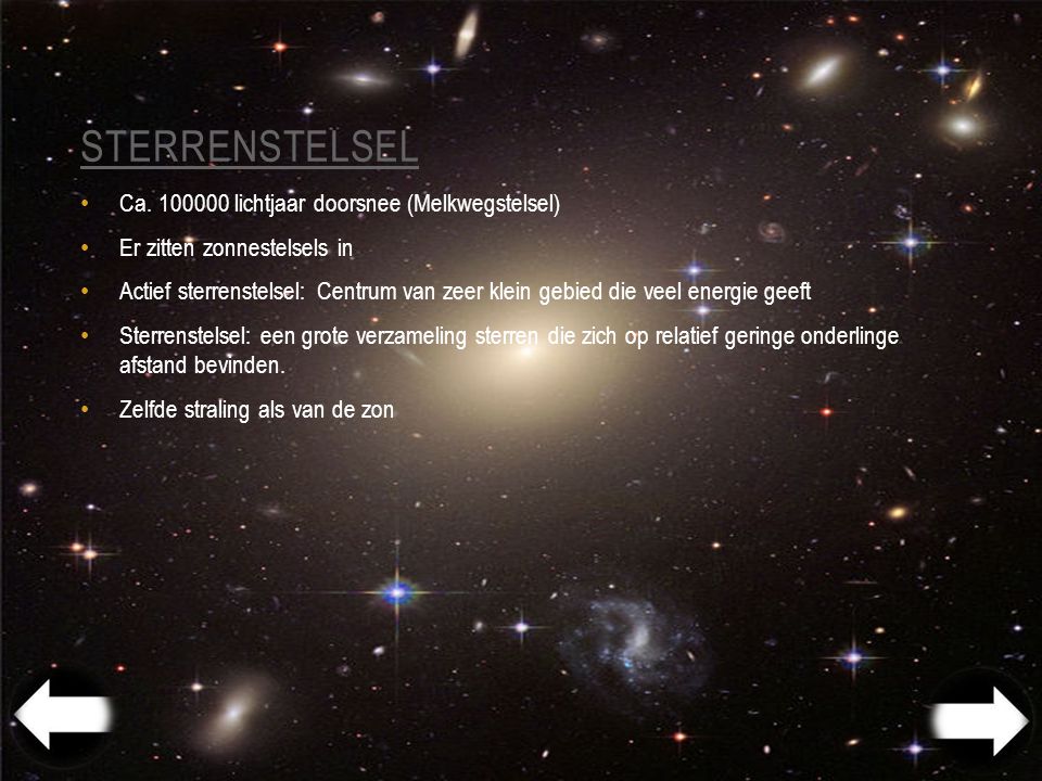 Sterrenstelsel Ca lichtjaar doorsnee (Melkwegstelsel)