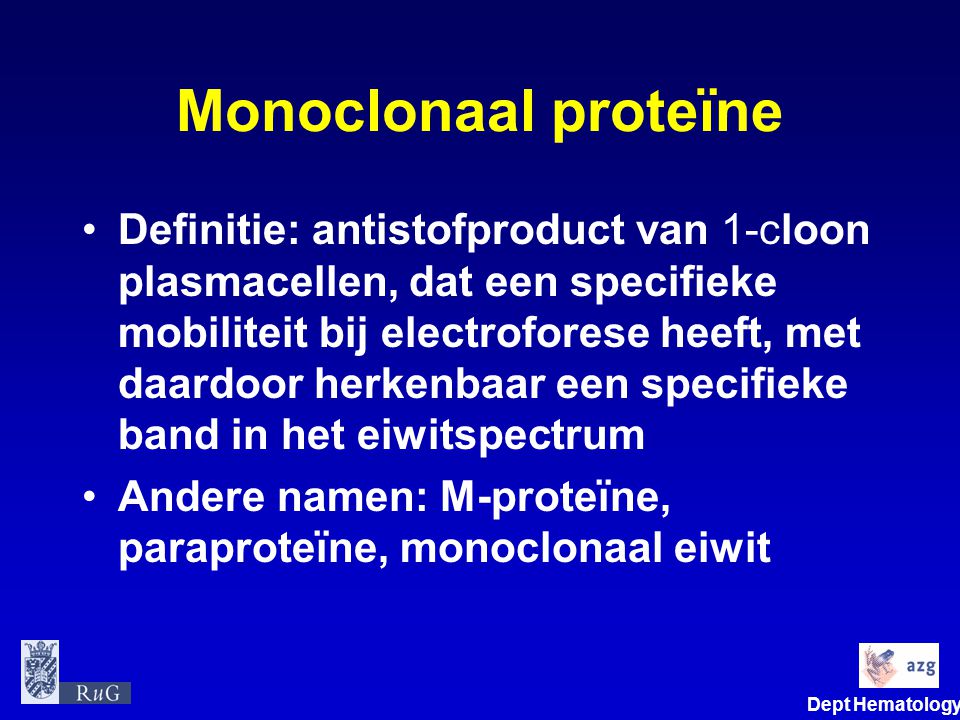 Monoclonaal proteïne