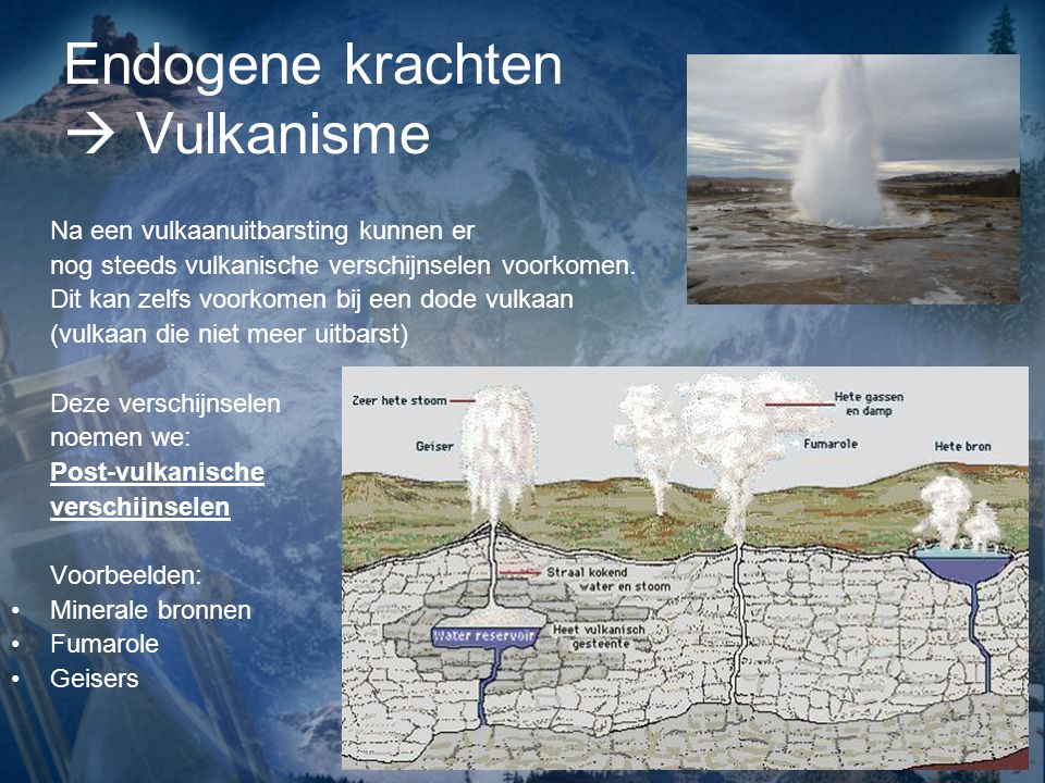 Endogene krachten  Vulkanisme