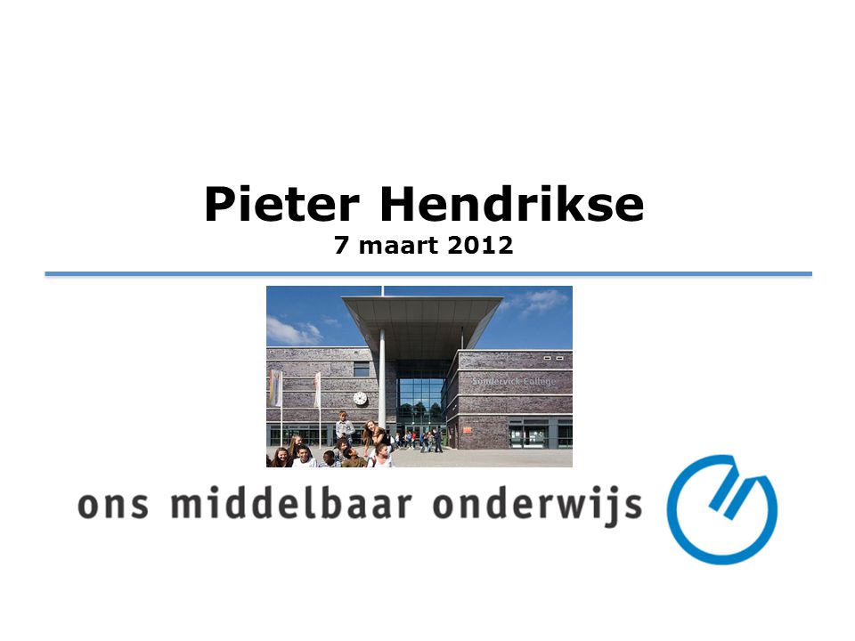 Pieter Hendrikse 7 maart 2012