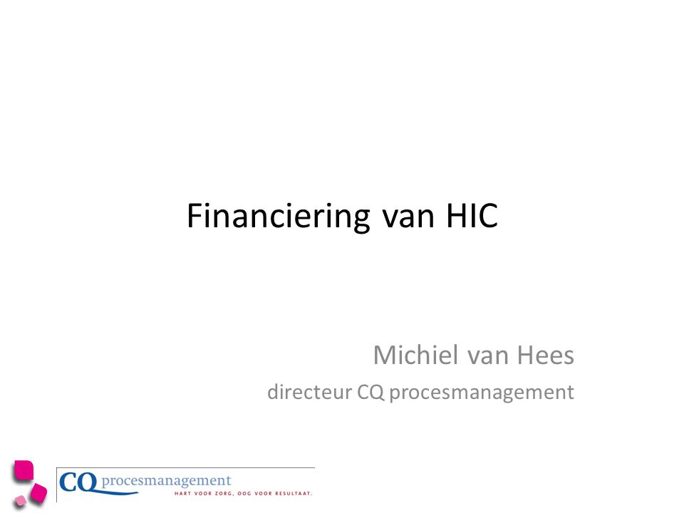 Michiel van Hees directeur CQ procesmanagement