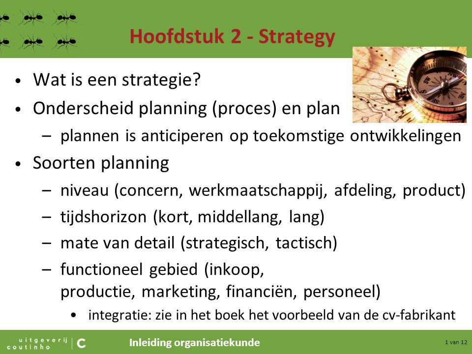Hoofdstuk 2 - Strategy Wat is een strategie