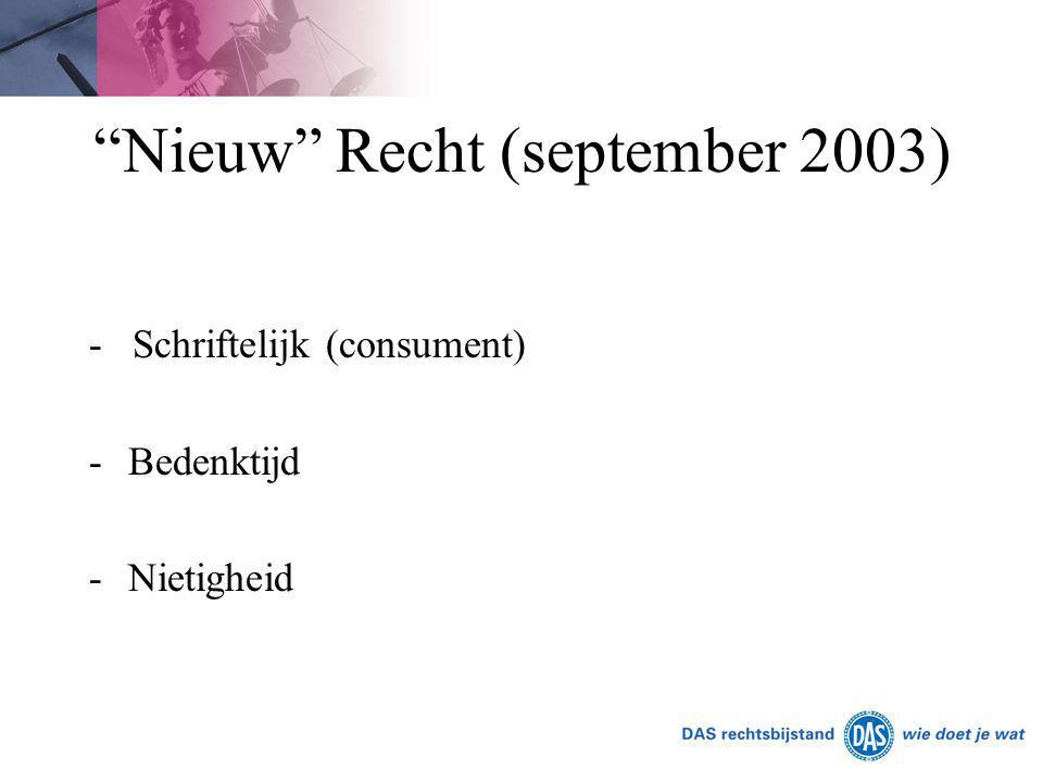 Nieuw Recht (september 2003)