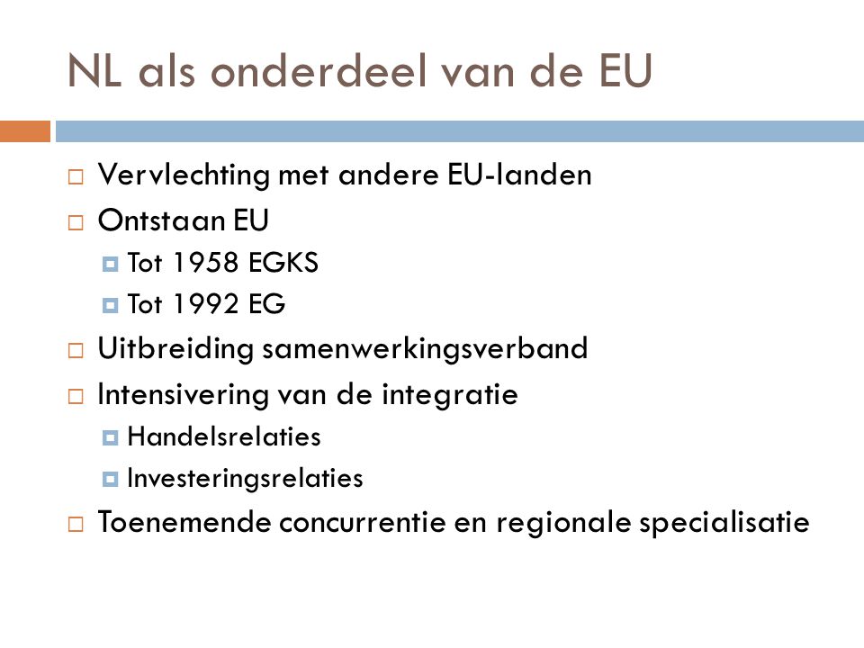 NL als onderdeel van de EU