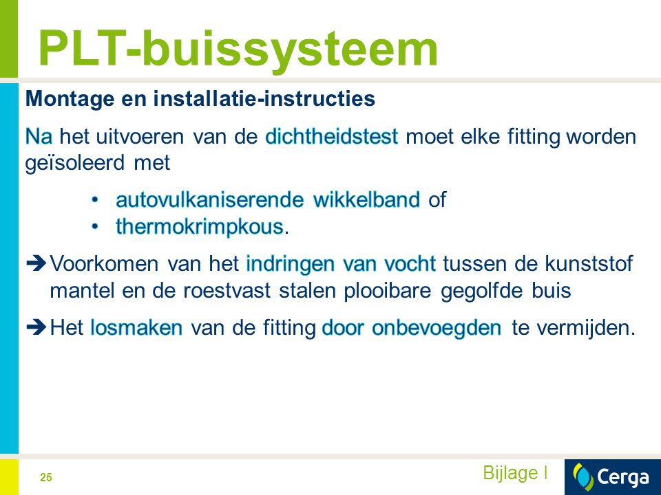 PLT-buissysteem Montage en installatie-instructies