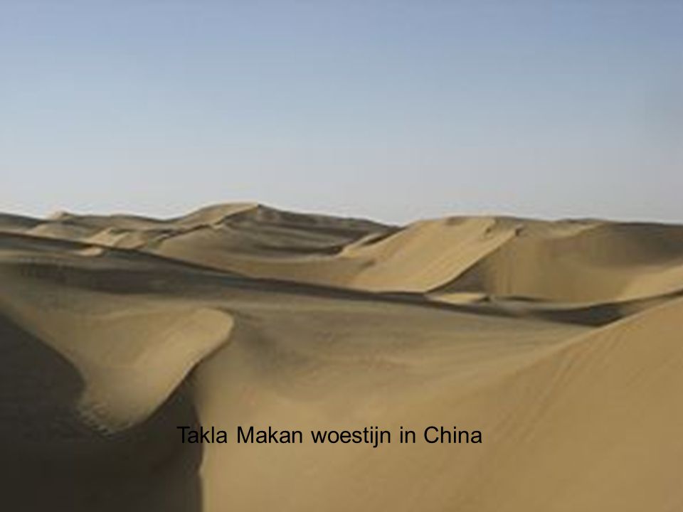 Takla Makan woestijn in China