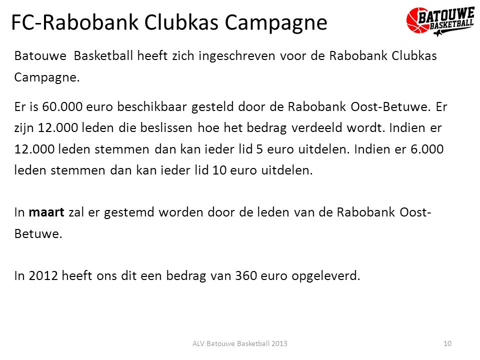 FC-Rabobank Clubkas Campagne