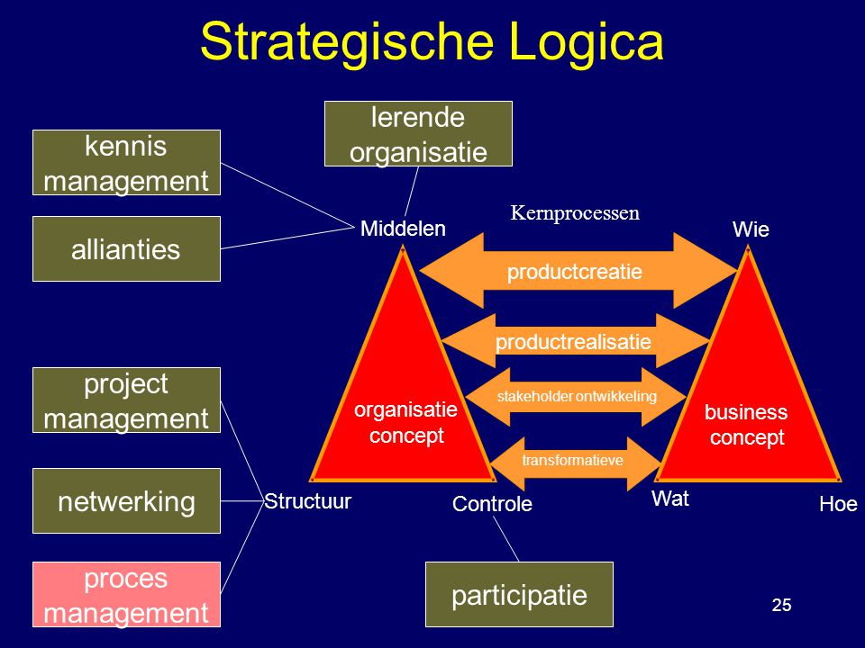 Strategische Logica lerende organisatie kennis management allianties