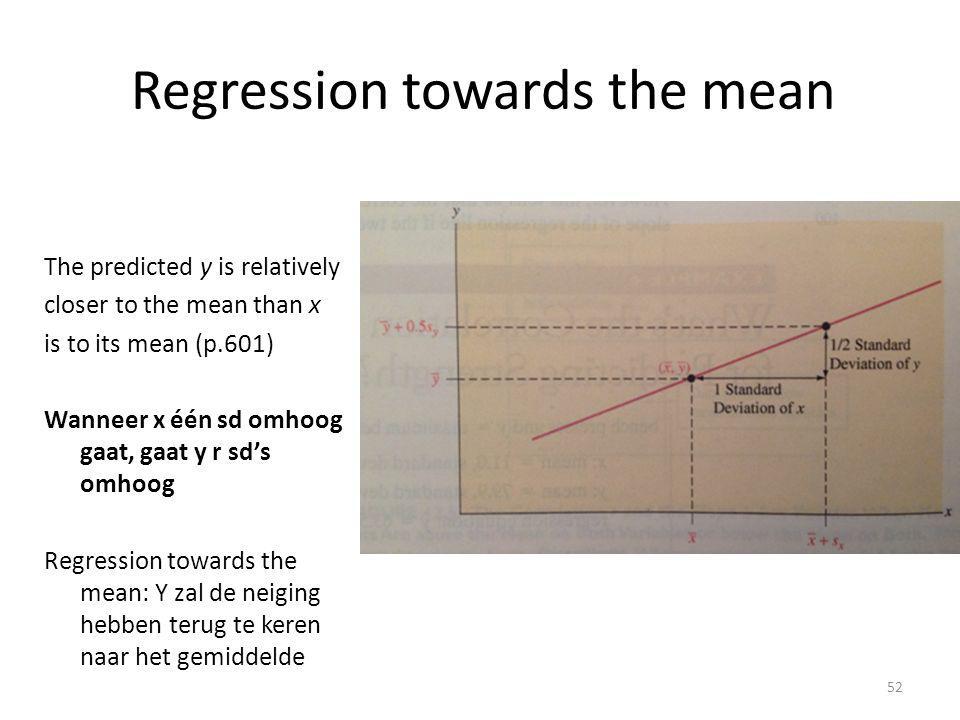 Regression towards the mean