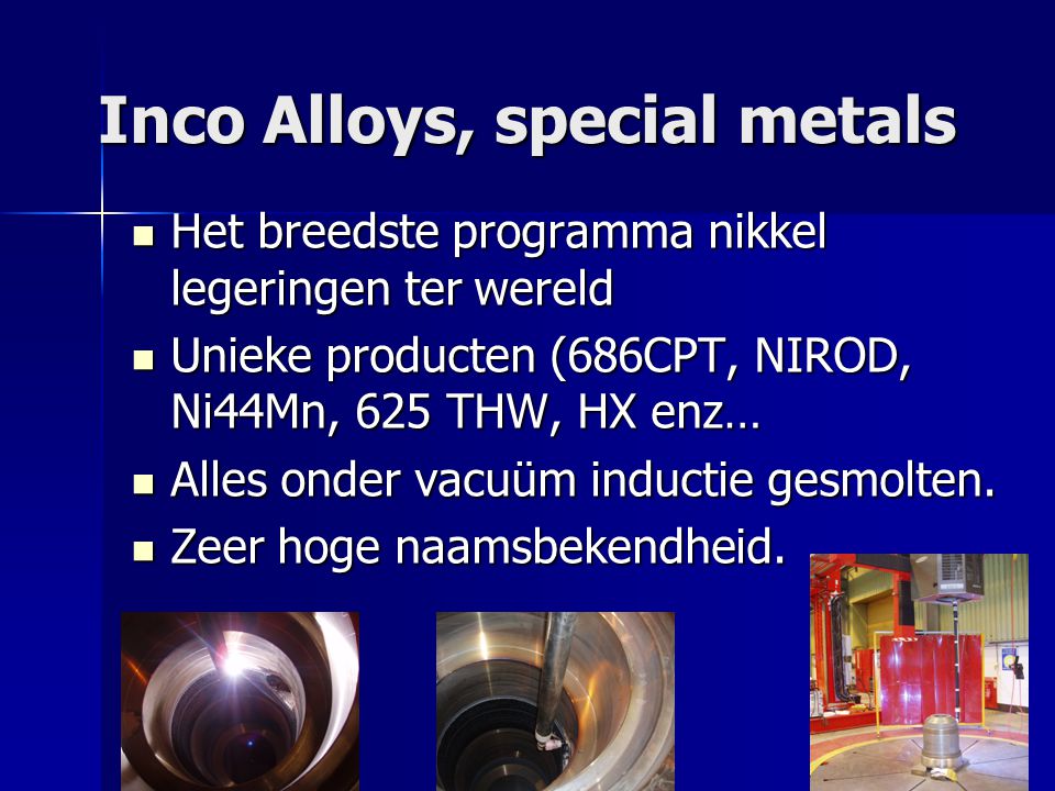 Inco Alloys, special metals