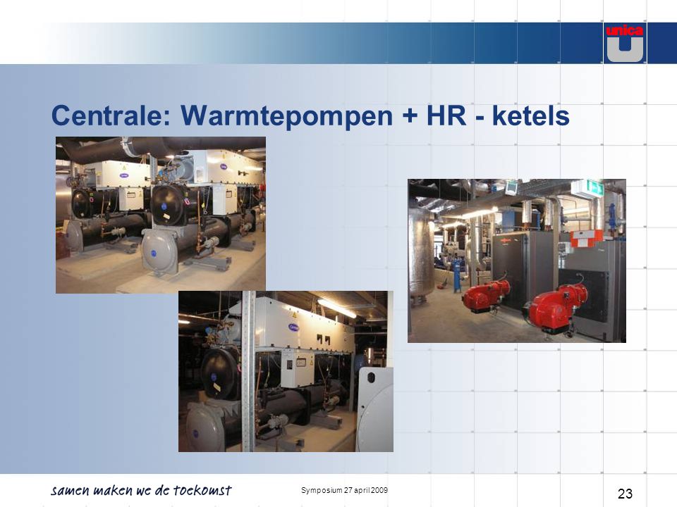 Centrale: Warmtepompen + HR - ketels