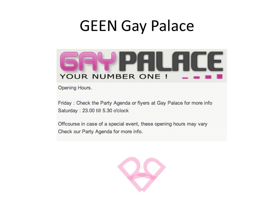 GEEN Gay Palace