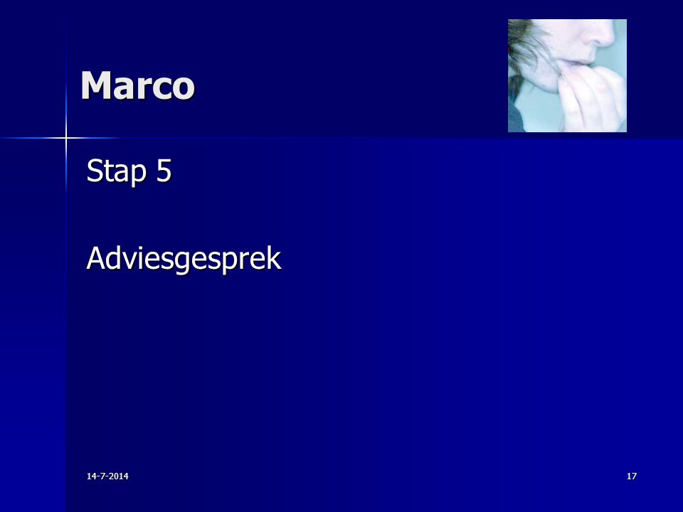 Marco Stap 5 Adviesgesprek