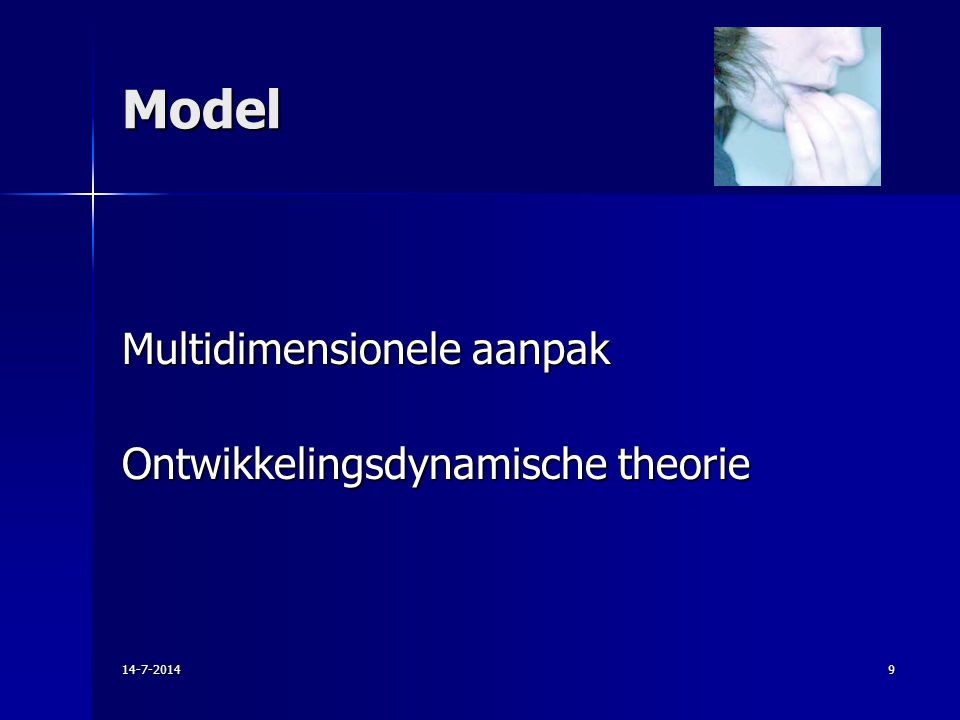 Model Multidimensionele aanpak Ontwikkelingsdynamische theorie