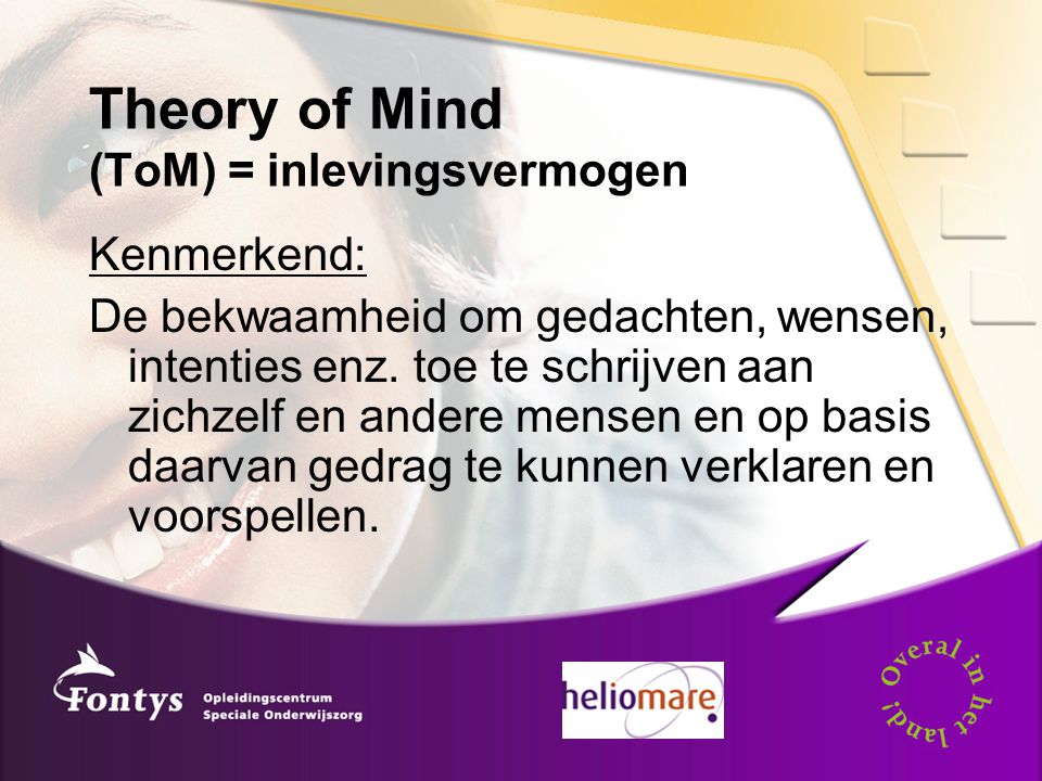 Theory of Mind (ToM) = inlevingsvermogen