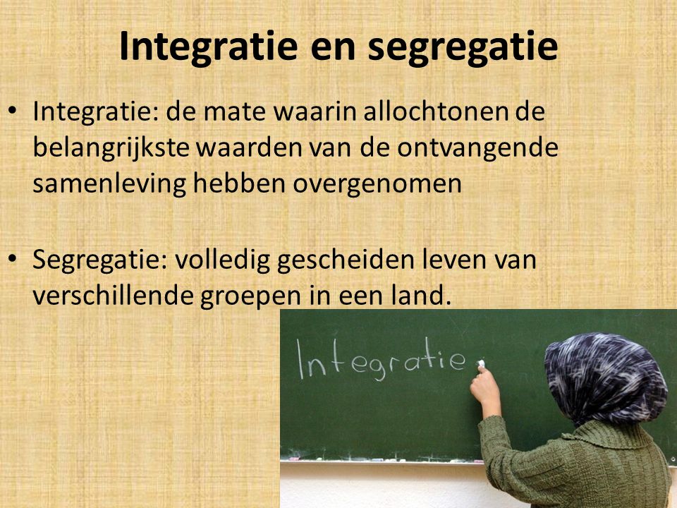 Integratie en segregatie