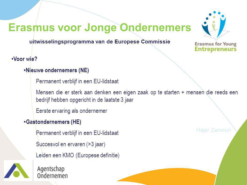 Erasmus voor Jonge Ondernemers uitwisselingsprogramma van de Europese Commissie