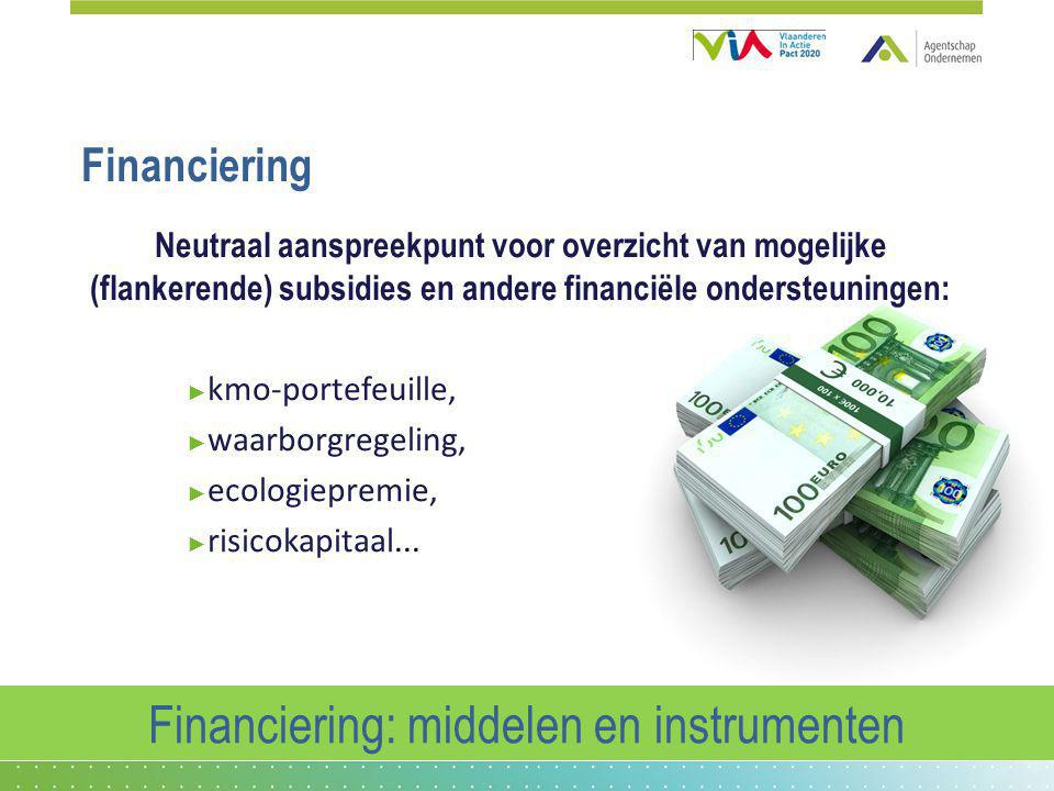 Financiering: middelen en instrumenten