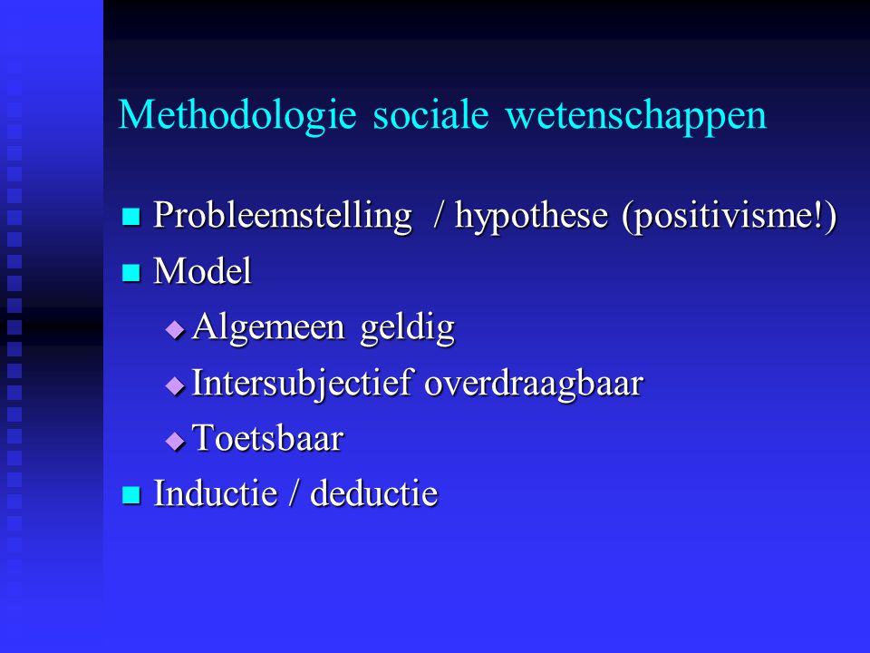 Methodologie sociale wetenschappen
